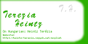 terezia heintz business card